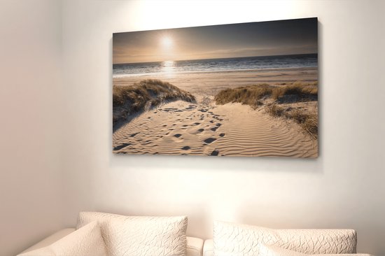 Peinture sur toile - Paysages - Coucher de soleil - 150x100x2 cm