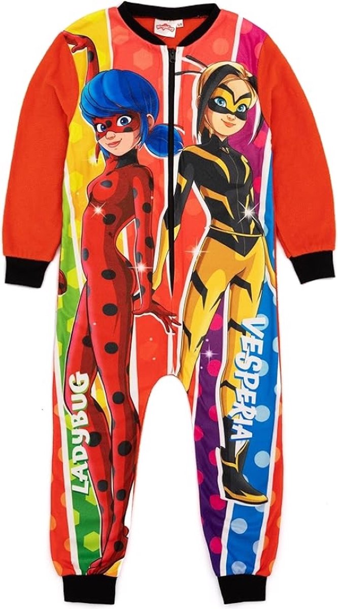 Miraculous Ladybug - Onesie - Fleece - Maat 122/128 - Pyjama