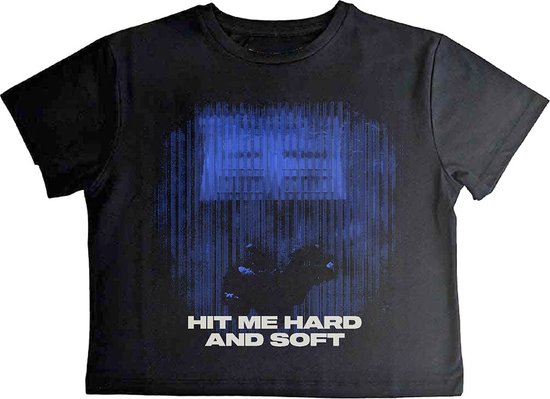 Billie Eilish - Crop top HMHAS Blue Lines - S - Zwart
