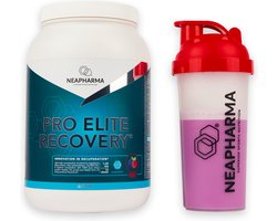 Neapharma Elite Recovery Eiwitshake - 1.2kg - Whey - 24 porties - Frisse bosbessen - 56gr eiwitten - Spierherstel - Herstel - licht verteerbaar - Alles-in-één formule: whey isolaat, BCAA, aminozuren, mineralen, elektrolyten, antioxidanten, vitamines