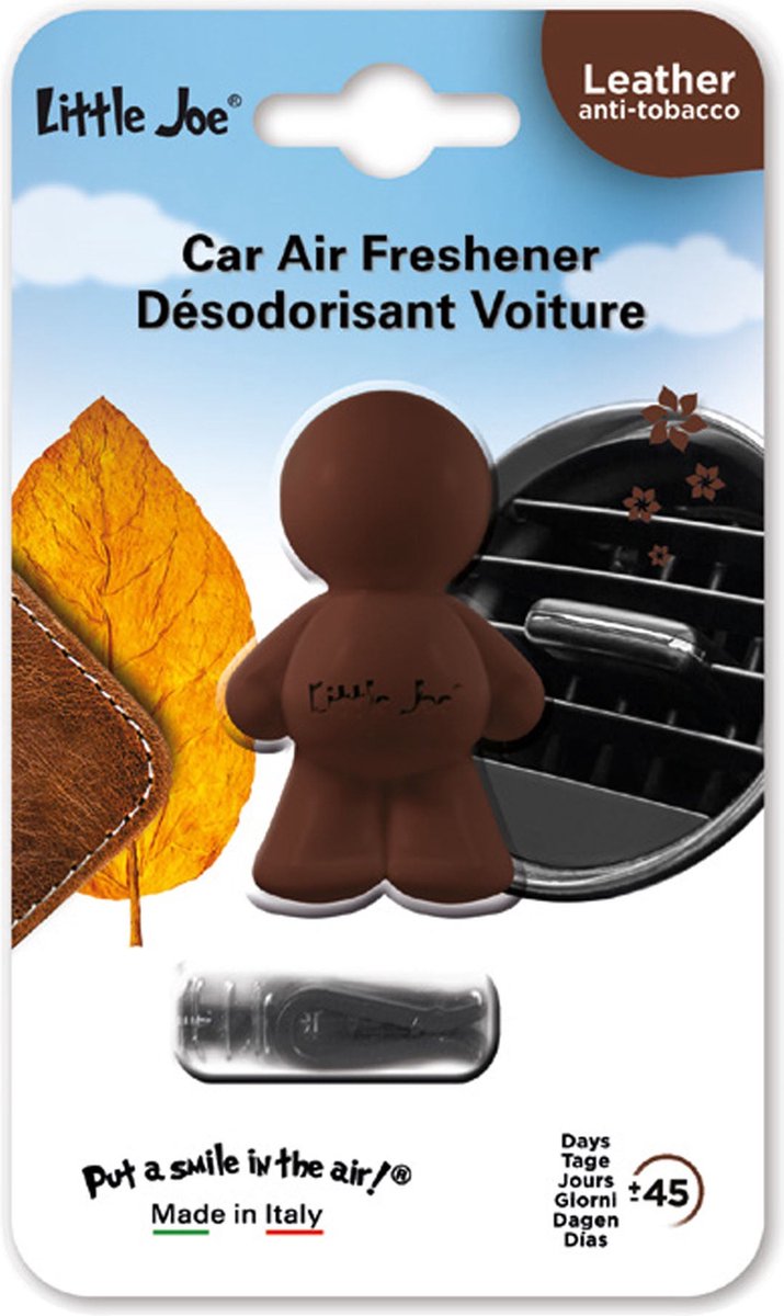 Goedkoopste Little Joe car air verfrisser - Geurverfrisser voor auto - bruin - Leather - Autoparfum.