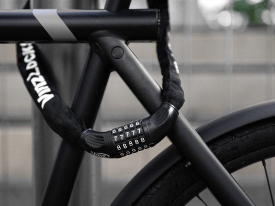 VINZ Devi Combinatie Kettingslot / Fietsslot / Cijferslot / Cijfercombinatieslot / Slot met Code - 90cm van VINZ — afbeelding 5