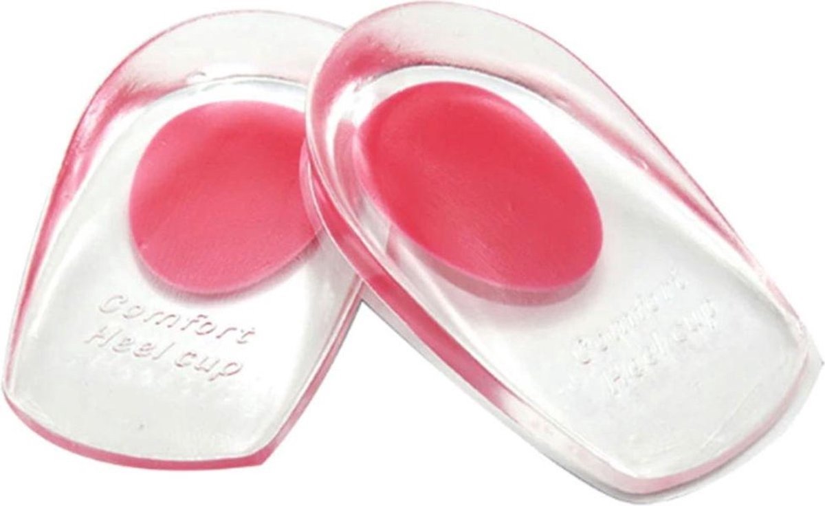 Scoby - Soft Gel Hielspoor Zooltjes - Sport- en Hielbescherming - Gelzolen - Maat 35-41 - Roze
