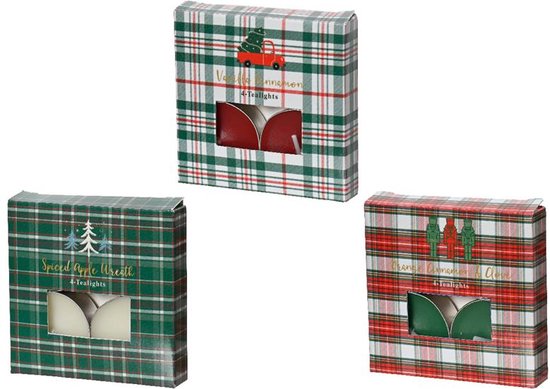 Geurtheelichten kerst in giftbox