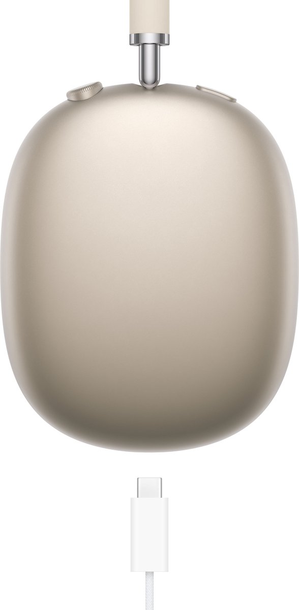 Afbeelding 3 van Apple AirPods Max - Draadloze Bluetooth Koptelefoon - USB-C - Beige
