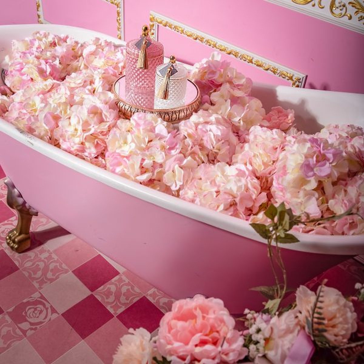 Geurkaars XL Rose 470 ml - Inspired by Flower Explosion