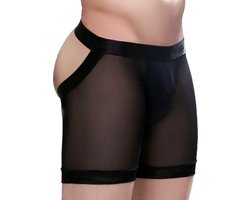 Transparante Mesh Heren Boxershort - Open Billen - Lingerie - Ondergoed