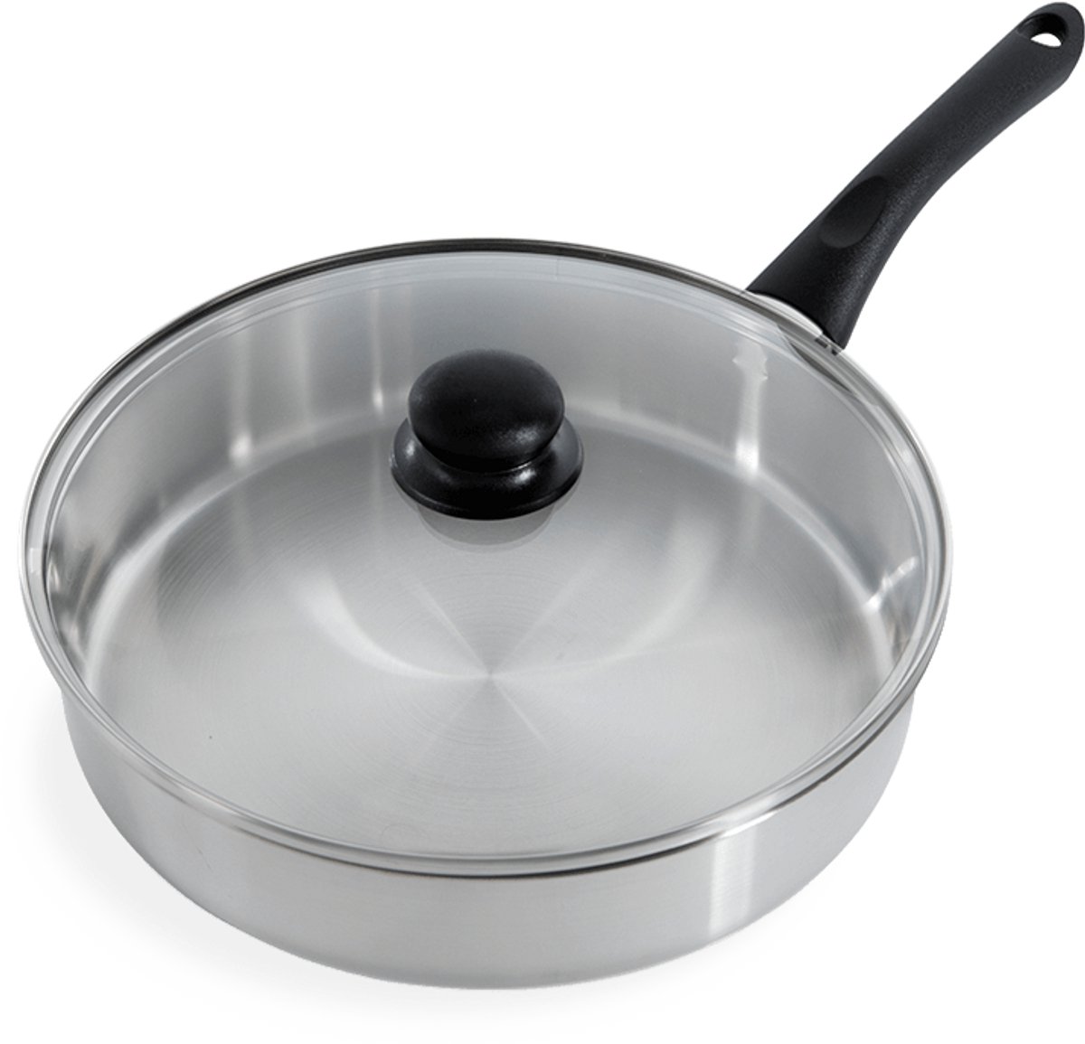 BK Bold hapjespan met deksel ø28 cm - rvs - inductie - PFAS-vrij