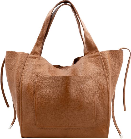 STILORD 'Vanessa' Handtas Dames Medium Leren Schoudertas Grote Echt Shopper Kleur Andorra Bruin 668170944