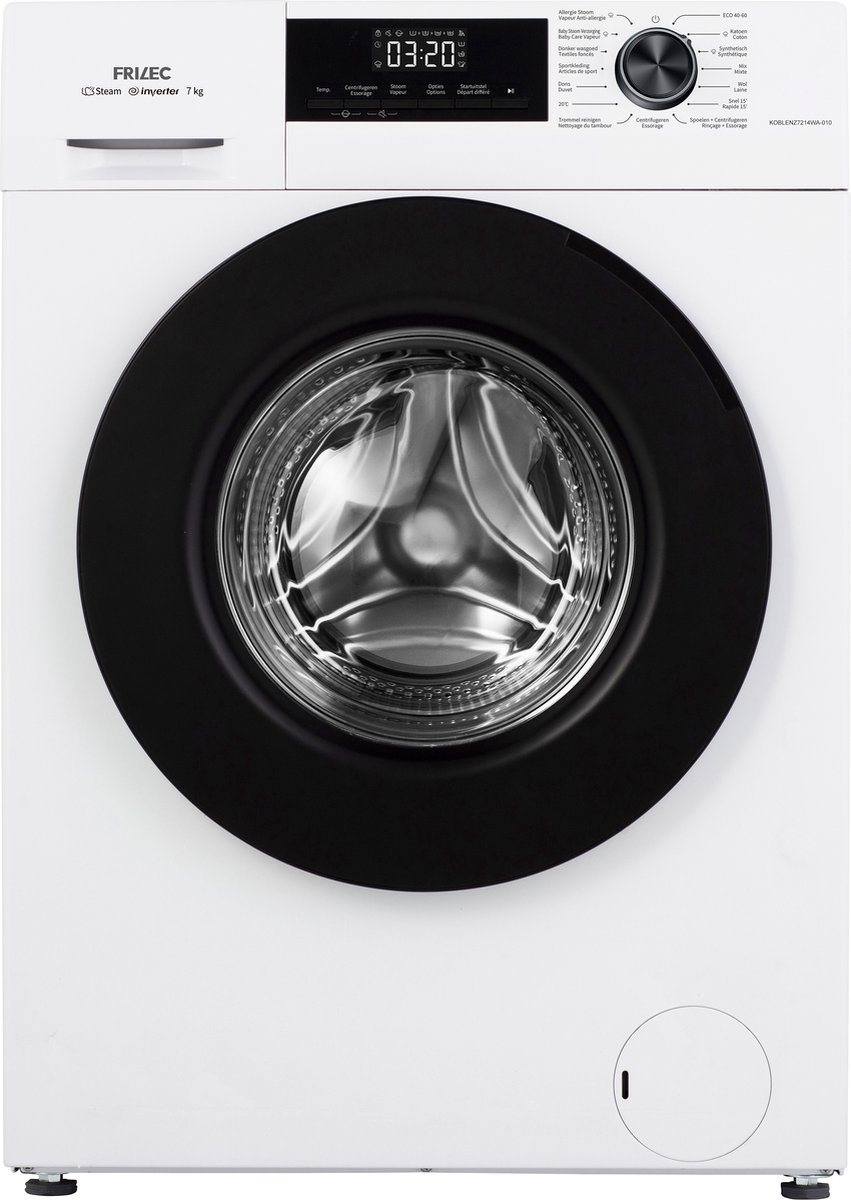 Frilec KOBLENZ7214WA-010 wasmachine wit met 7 kg. en 1400 toeren zuinig energieklasse A wasautomaat | .