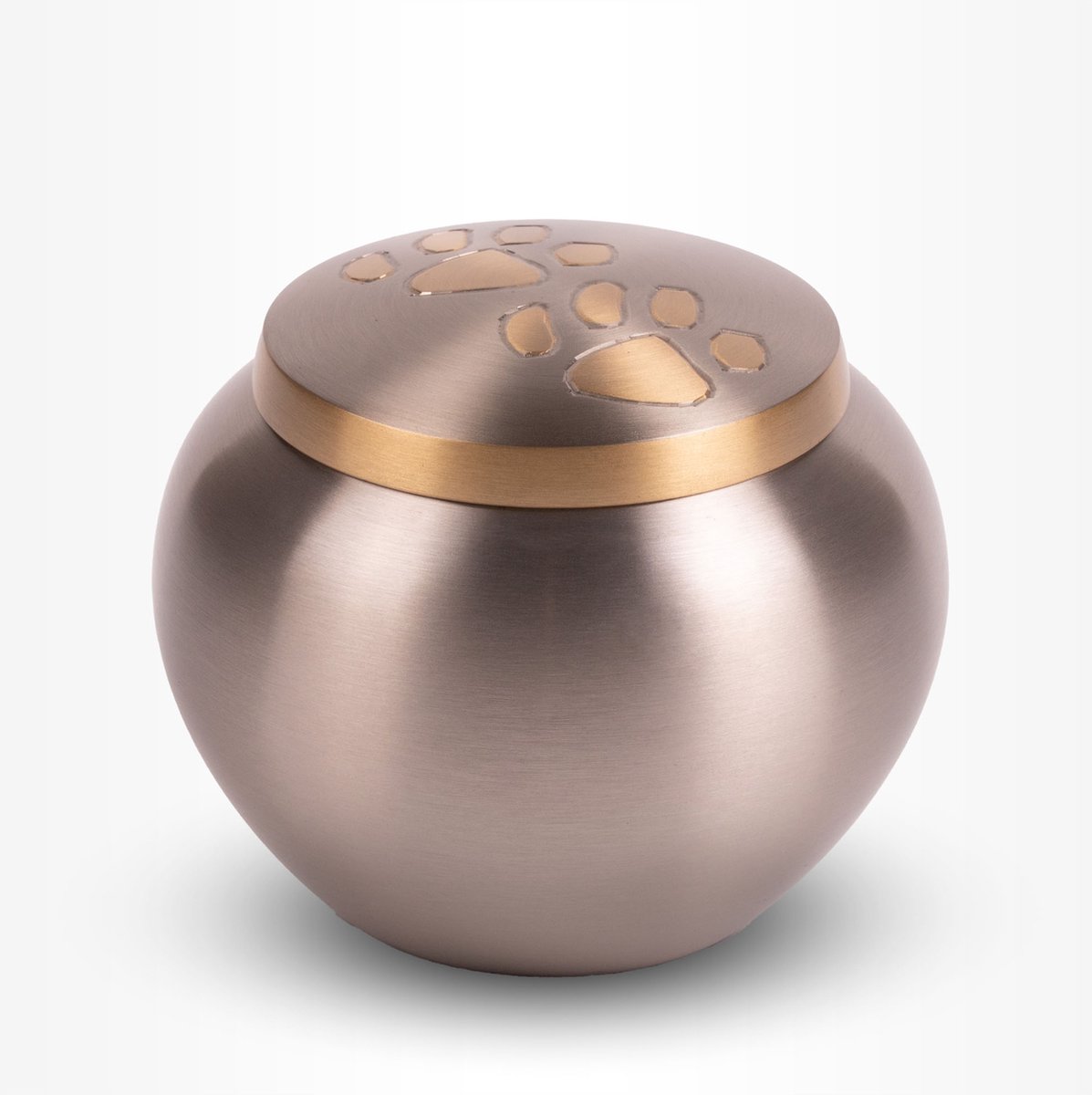 Dieren Urn Hond Kat Klein 500 ml Zilverkleurig Goudkleurig - Dieren Urn voor As Crematie - Urn Hond - Urn Kat