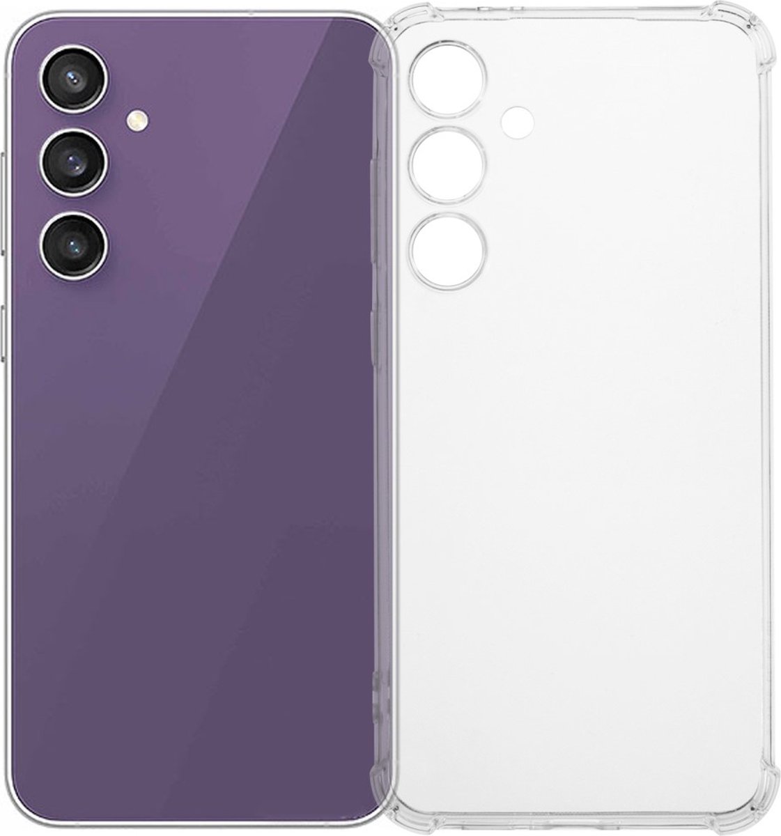 Anti-shock Back Cover Samsung Galaxy S24 FE Transparant