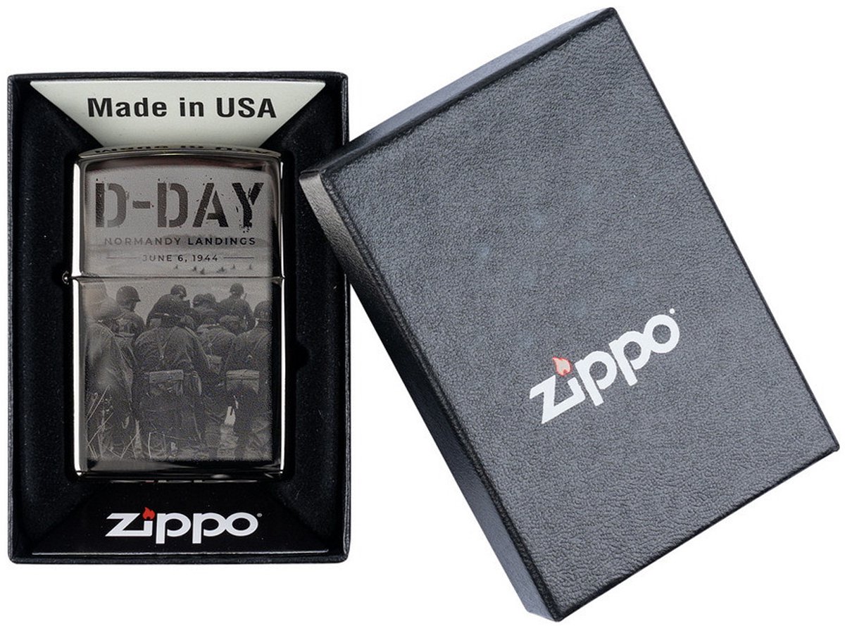 Zippo stormaansteker D-Day Normandy Landings - Levenslange