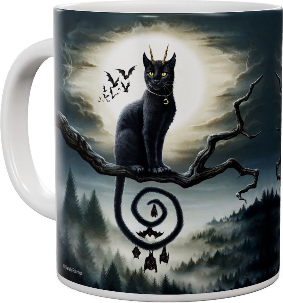 Zwarte Kat Vleermuis Moonlight Companions - Mok 440ml 440