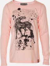 Creamie - meisjes shirt - lange mouwen - pastel roze - Maat 116