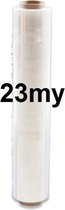 Feuille d'emballage à la main transparente - 50cm x 300m x 23my - par rouleau