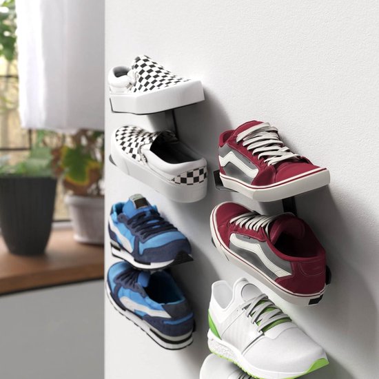 Mobilefox Sneaker-muurbeugel, schoenenplank, wandhouder, zwevend