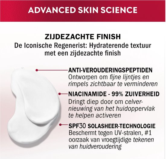 Olay Regenerist Dagcrème met SPF30 - Actief verstevigende hydraterende crème met Niacinamide - 50 ml