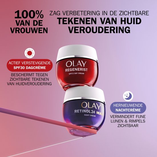 Olay Regenerist Dagcrème met SPF30 - Actief verstevigende hydraterende crème met Niacinamide - 50 ml