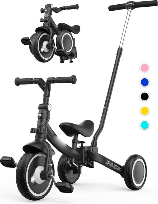 Smoby Be Move Roze Driewieler met duwstang
