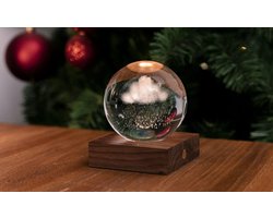 Gingko - Amber Crystal Ball Night Light - Rain Cloud