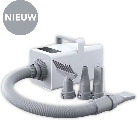 Livista Professionele Hondenföhn - Waterblazer voor Hond - met 4 Opzetstukken - Honden Droger - Stil Design - 3200W