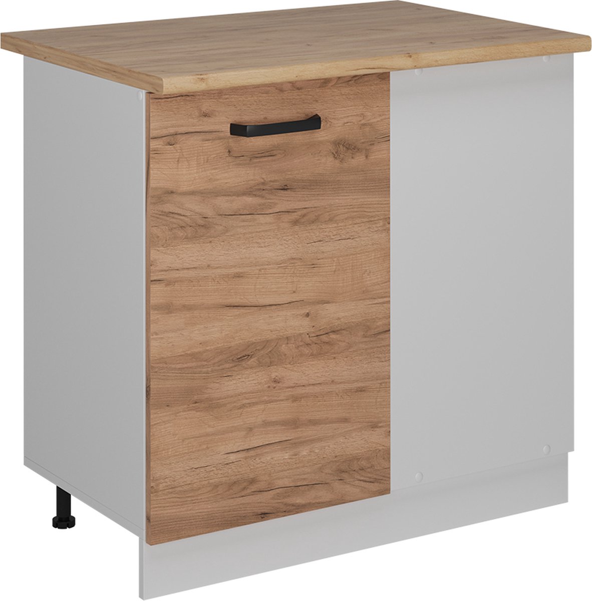 Vicco R-Line Hoekkast – 86 cm WB Eik Krachtige eik goud Goudkleurig Eiken/Wit