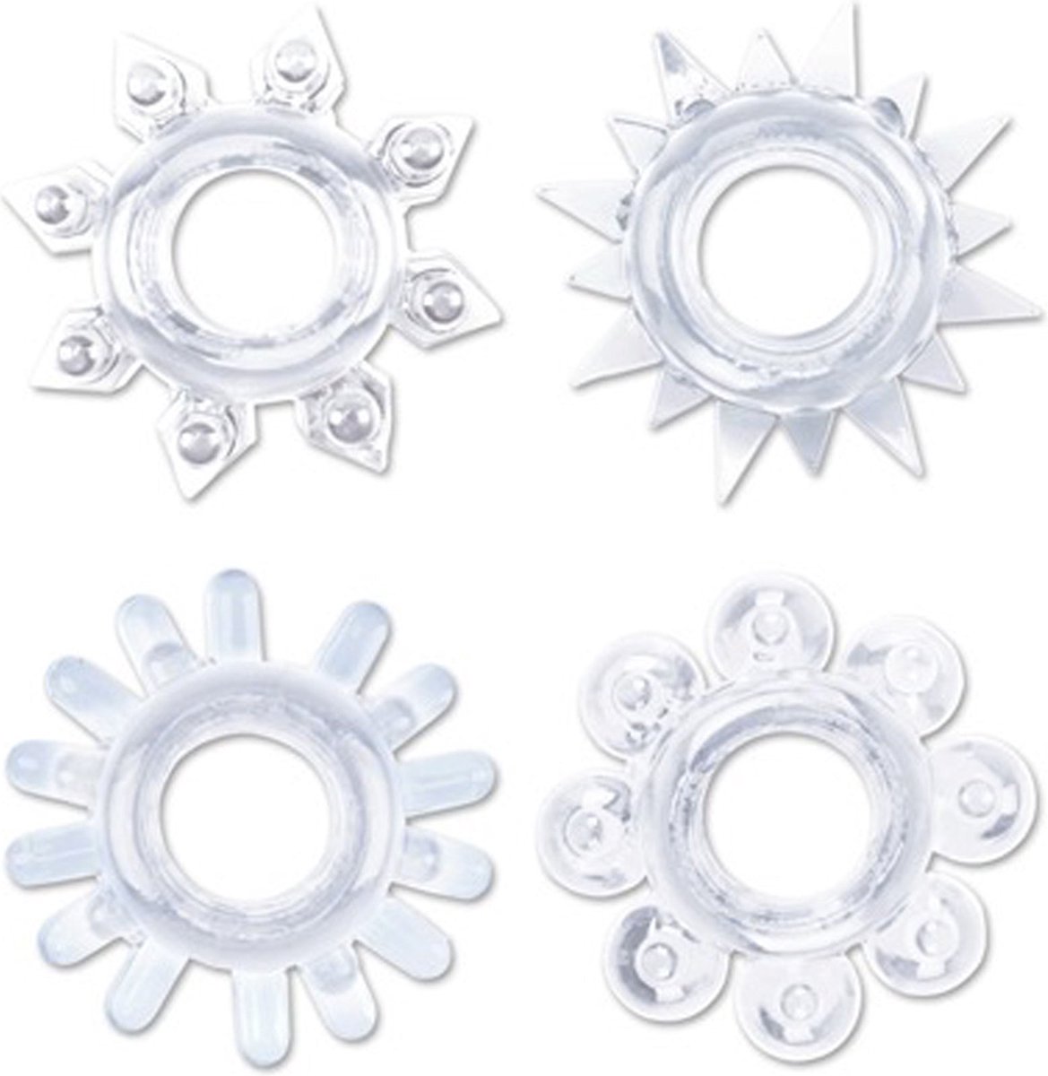 Goedkoopste CHISA - Cock Rings Set-clear