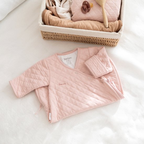 BEMINI Babyslaapzak - MAGIC BAG 0-1m - TOG 1.5 - Gewatteerd comfort - Blush — afbeelding 3