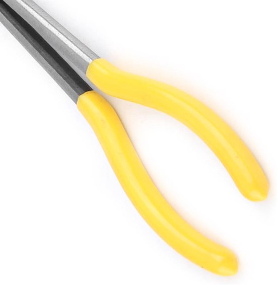 GOLD DEER Gebogen Naald Neus met Getande Kaak Mini Lange Neus Tang Buigen Wire Gripping Pincet voor Comfort Grip Handgrepen Tang