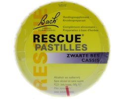 Bach Rescue Pastilles Zwarte Bes - 2 x 50 gr - Voordeelverpakking
