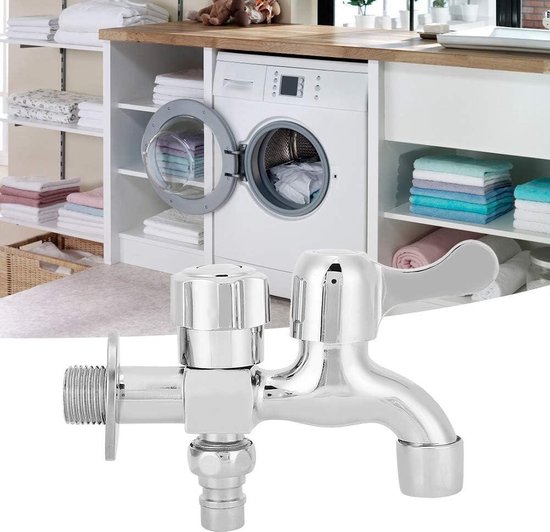 Multifunctionele wasmachinekraan met 1 inlaat 2 uitgangen, dubbele