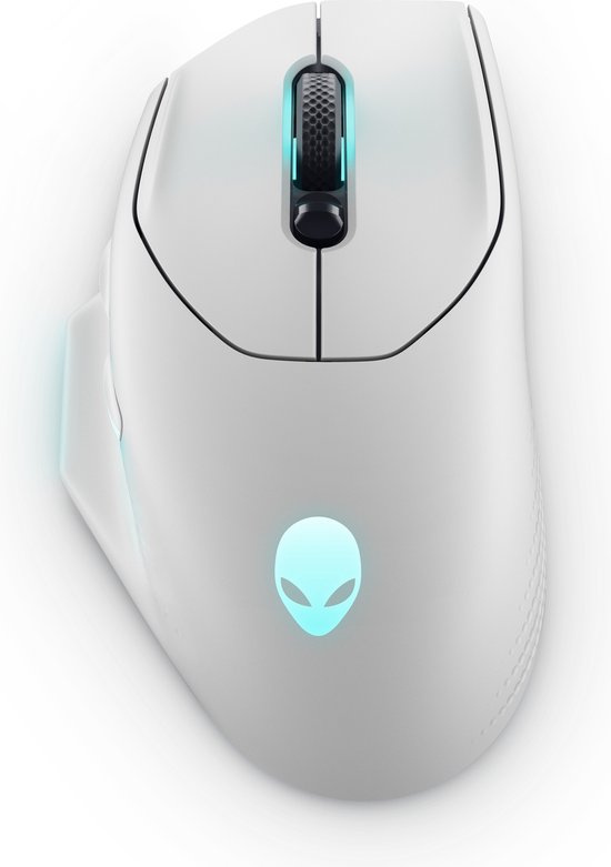 Alienware AW620M - Muis rechtshandig - optisch - 7 knoppen - draadloos, met bekabeling - USB, 2.4 GHz - maanverlichting - detailhandel - doos