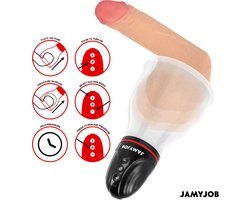 JAMYJOB - XPAND LITE AUTOMATISCHE TESTIC POMP 3 ZUIGNIVEAUS GRIJS | TESTIC POMP | MASTURBATOR | SEKSSPEELTJES VOOR MANNEN | SEX TOYS VOOR MANNEN