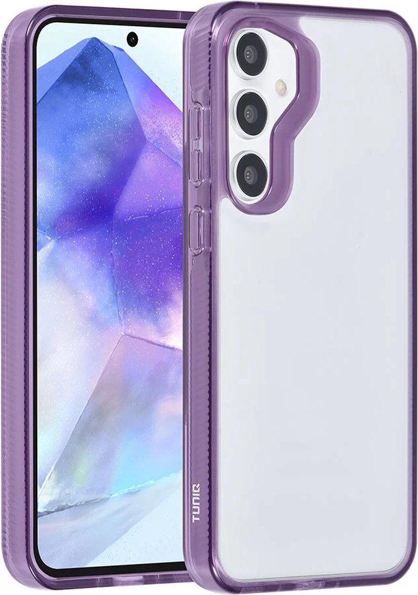 Back cover case - Silicone Hoesje Geschikt voor: Samsung Galaxy A55 - Paars
