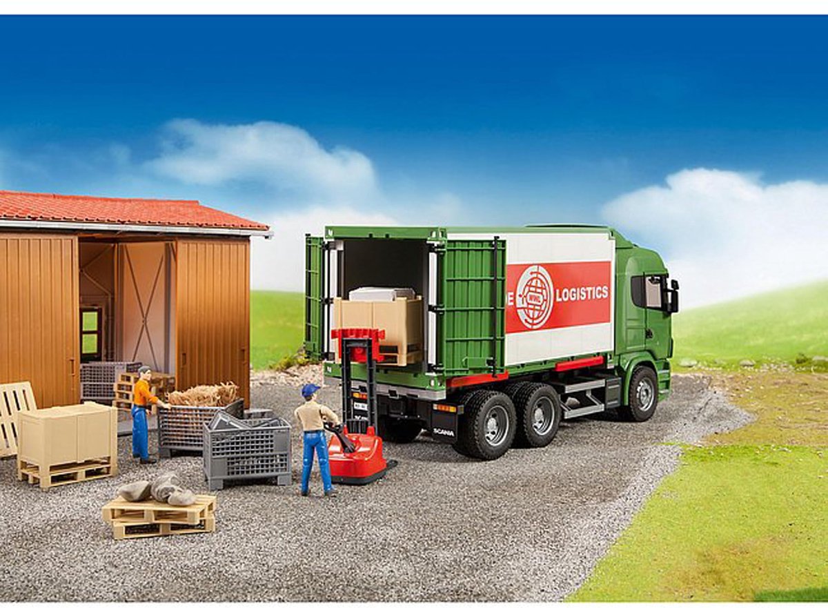 Bruder bworld Logistiek accessoire set: pallets & decoraties thumbnail 4