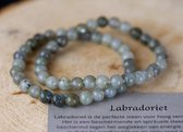 Labradoriet Armband met 6mm kralen, edelstenen, edelsteen - Perfect cadeau voor vrouwen- Inclusief uitleg - Spiritueel - Labradorite - Hoog sensitiviteit - helpt bij verandering - Rust - Bescherming - Slapen - Hoge kwaliteit - 100% NATUURLIJK