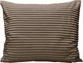 Zelesta Groovebed Kussenslopen Taupe - Kussenslopen 60 x 70 set van 2