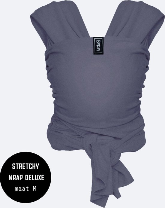 ByKay Stretchy Wrap Deluxe  Antraciet – Maat M