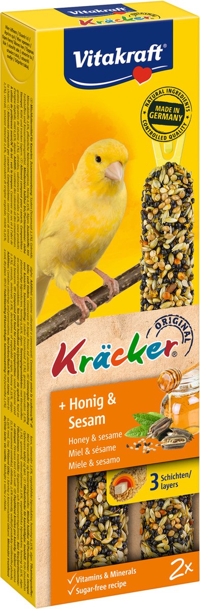 Vitakraft Kanariekracker 2 in 1 Honing - Vogelsnack