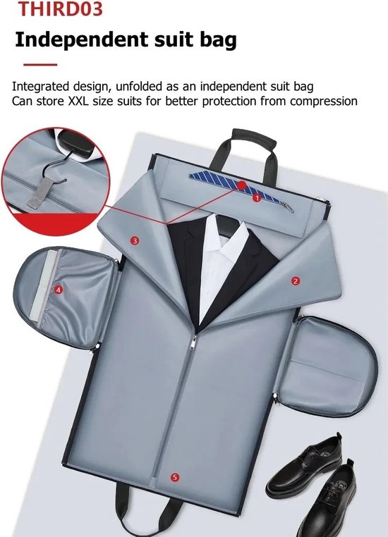 Sac de voyage étanche Botec de haute qualité - sac de sport - sac à dos étanche - avec compartiments séparateurs - en polyester résistant - capacité jusqu'à 55 L