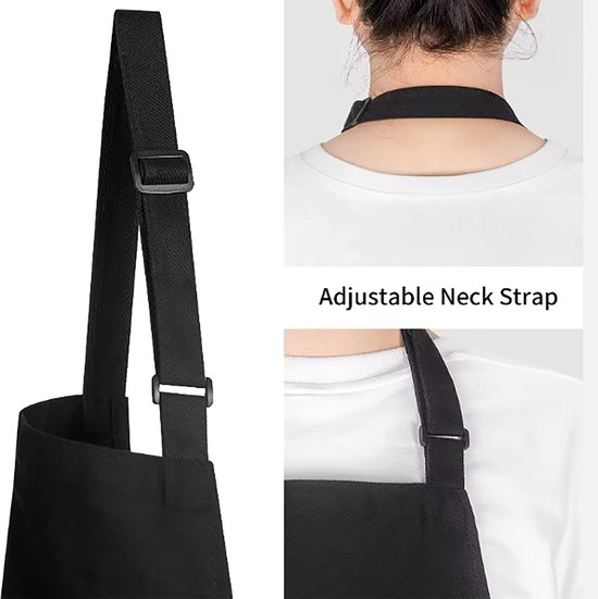 Verstelbaar kookschort, unisex, met 2 Zakken Vloeistof Druppel Waterbestendig Koken Keuken Restaurant Bar Schilderen BBQSchort, voor diverse doeleinden, Zwart Schorten Koksschort Unisex Schorten voor Vrouwen en mannen , my kitchen. is for. dancing