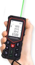 Bol.com Laser Afstandsmeter Digitaal – Nauwkeurige Lasermeter tot 50 Meter – 2 Waterpassen - Met Geheugen Metingen Opslaan aanbieding