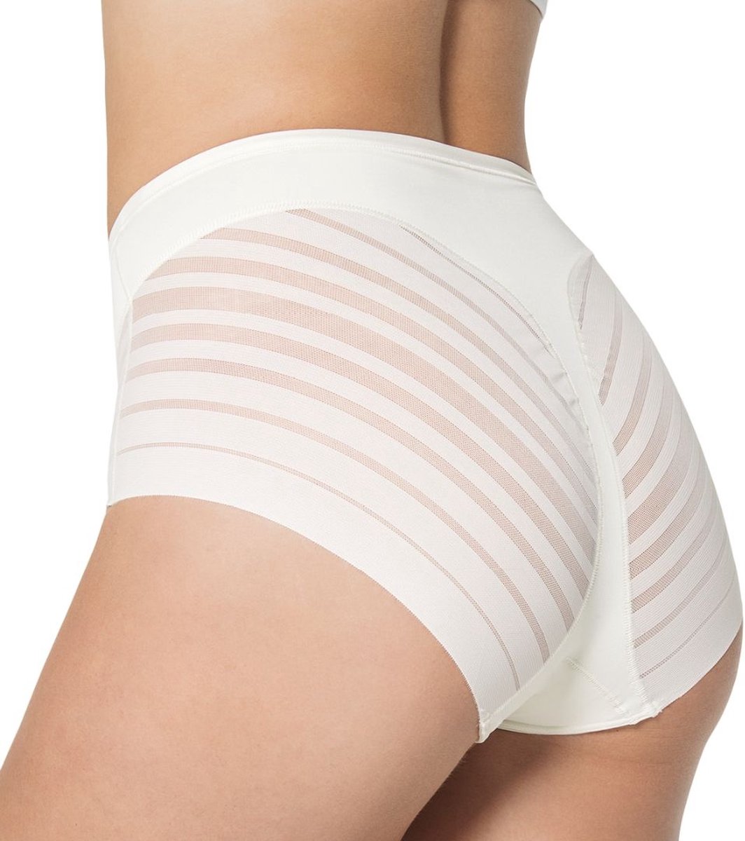 Lace Stripe Undetectable Slip | White