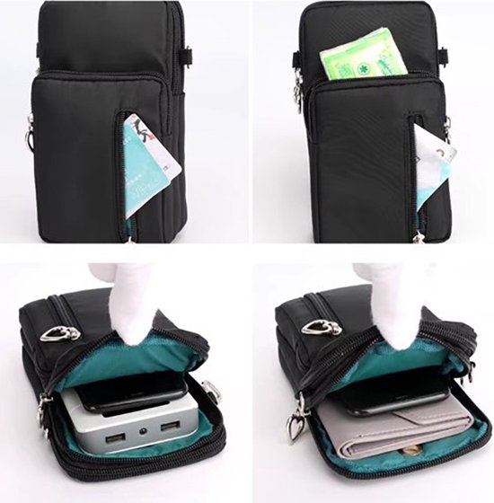 Actie4you® - Sac bandoulière - Sac à bandoulière - Sac de téléphone - Femmes - Léger - Sac à bandoulière compact - Sac de téléphone - Rose clair