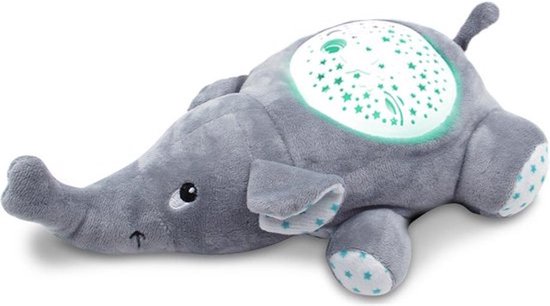 MikaMax Stars Elephant - Ster Olifant Projector - Rustgevende sterrenhemel met 13 liedjes - 30 x 21 x 11 cm - Kalmerende Nachtlamp voor baby's - Projector Baby - Sterren Projector van MikaMax — afbeelding 5