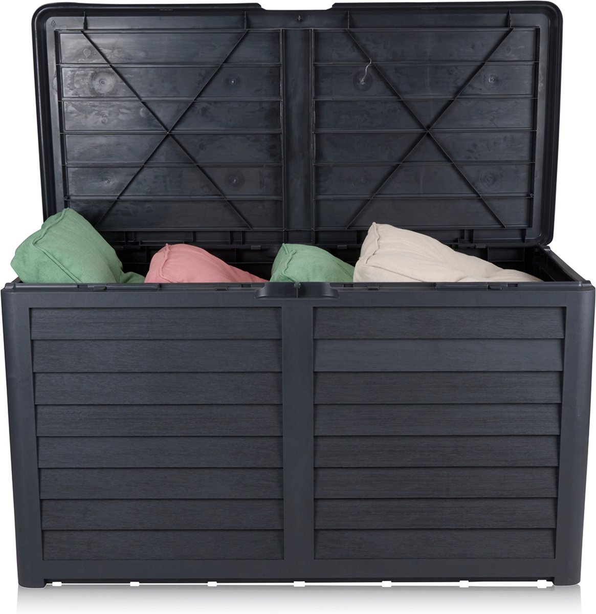 Bol.com Lifetime Garden Tuinkussenbox 420L - Opbergbox met Deksel 117,3 x 65,3 x 54,8 cm - Tuinbox met Slotoptie - Gebruik in Tu... aanbieding
