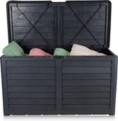 Lifetime Garden Tuinkussenbox 420L - Opbergbox met Deksel 117,3 x 65,3 x 54,8 cm - Tuinbox met Slotoptie - Gebruik in Tuin en Garage - Kussenbox voor Buiten - Zwart
