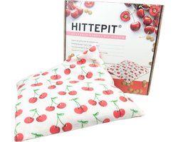 Hittepit Vierkant Rode Kersen - Kersenpitkussen - Pittenzak Magnetron - 27cm x 27cm