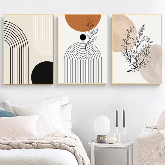 3-delige canvas print Tuin Japan Landschap